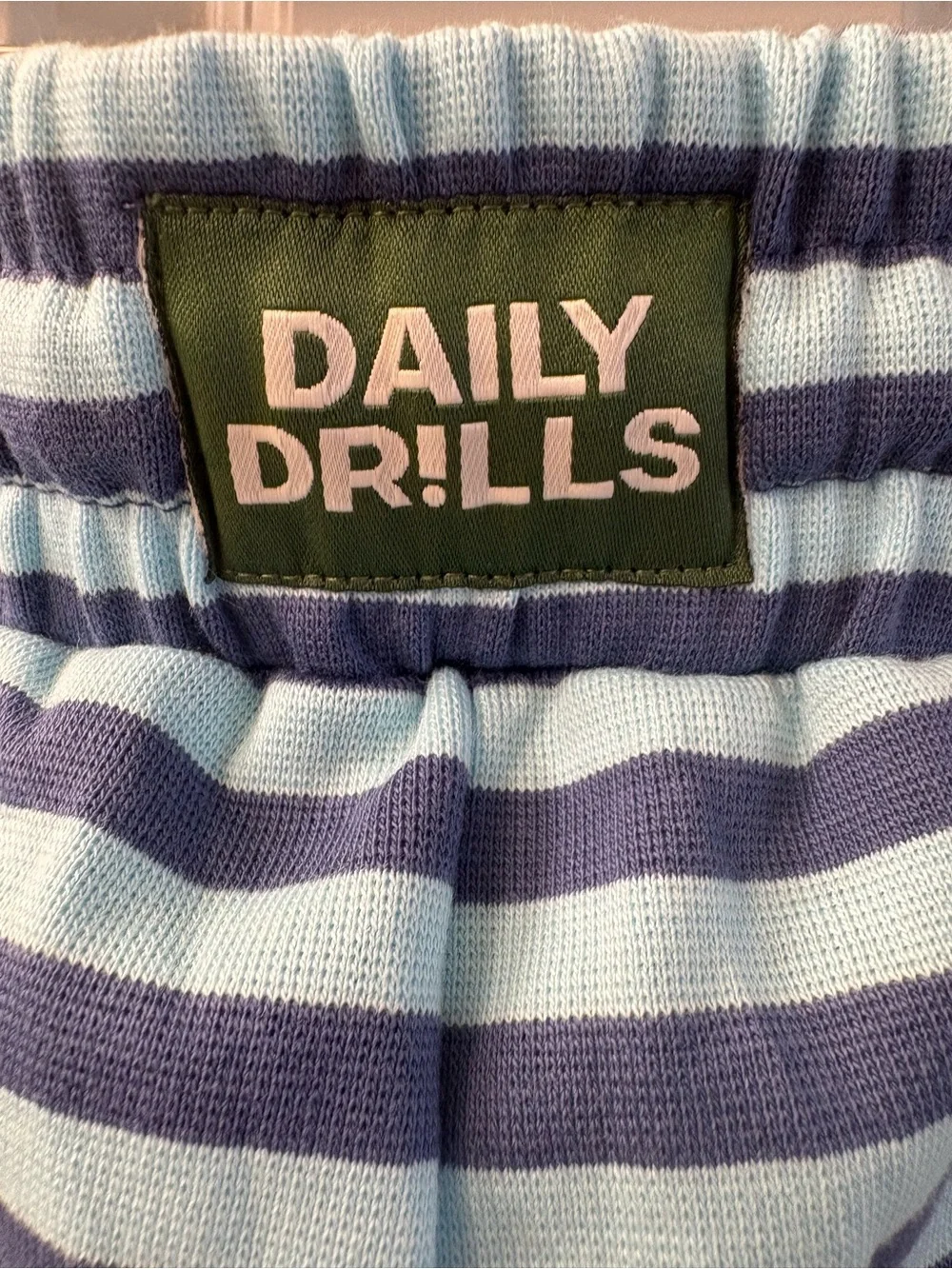 New! Daily Drills Stripe Cotton Pants - Picture 4 of 5